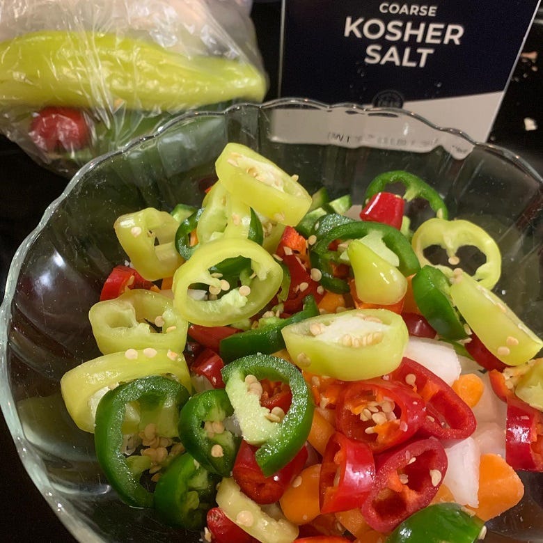 hot peppers
