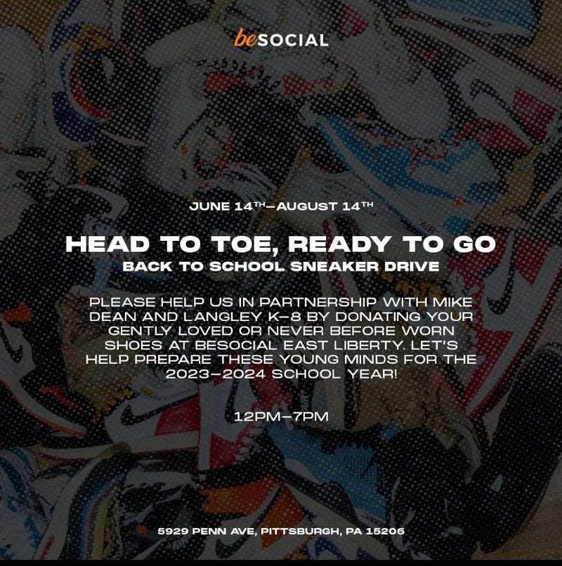 Be Social Sneaker Drive