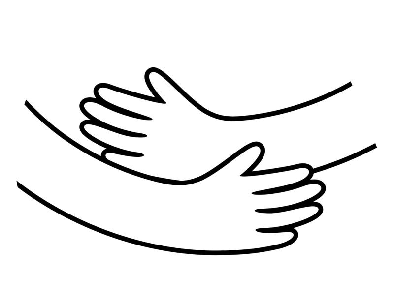 hugging graphic