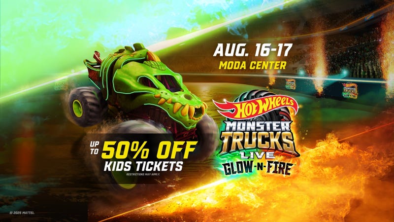 Your Chance to Win a Family Four Pack of Tickets to Hot Wheels Monster Trucks Live Glow-N-Fire!