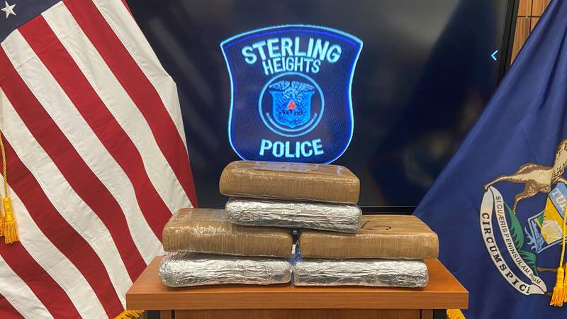 Sterling Heights police discover 6 kilos of cocaine during routine traffic stop
