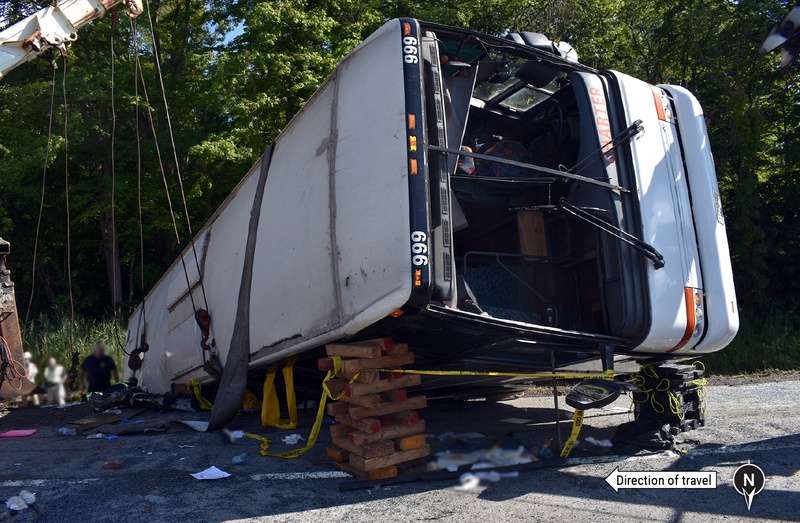 Fatal bus crash near Pembroke