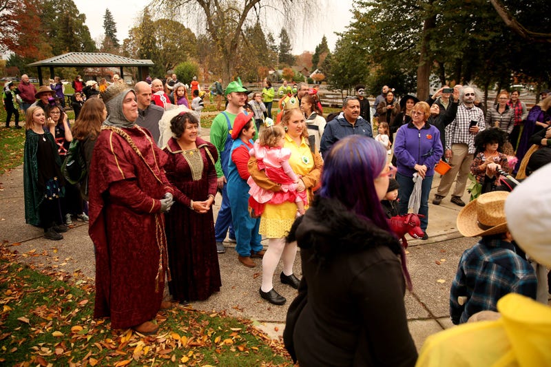 Halloween celebration in Salem, Mass.
