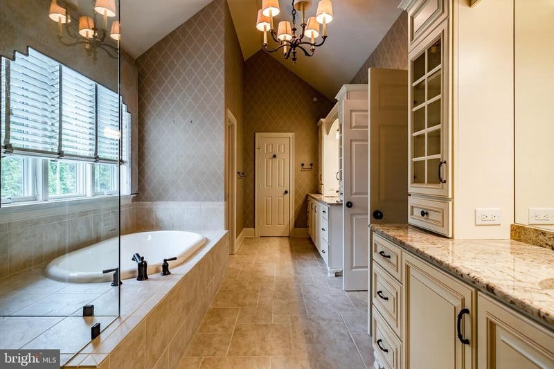 The primary bathroom in Hamels' home.