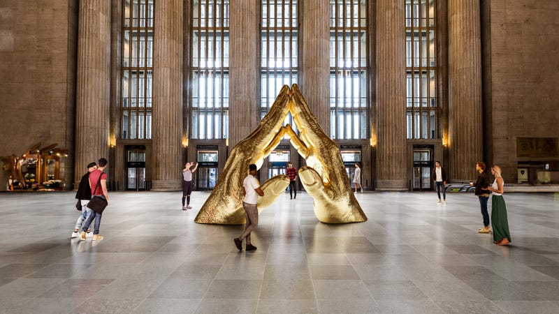 Rendering of "Reverence," by Hank Willis Thomas