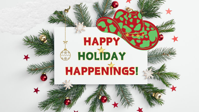 Happy Holiday Happenings Y'all  / Canva Pro