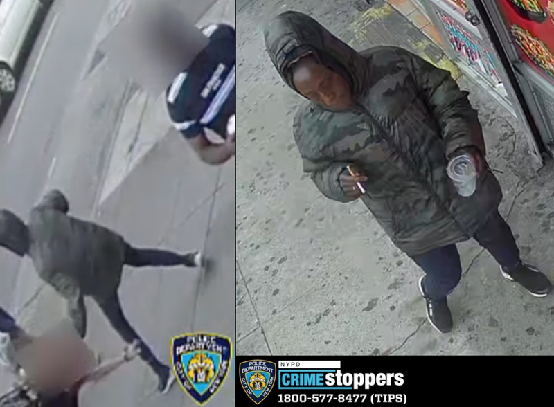 A 74-year-old woman was dragged to the ground by her hair on a Harlem street in an attack police described as unprovoked