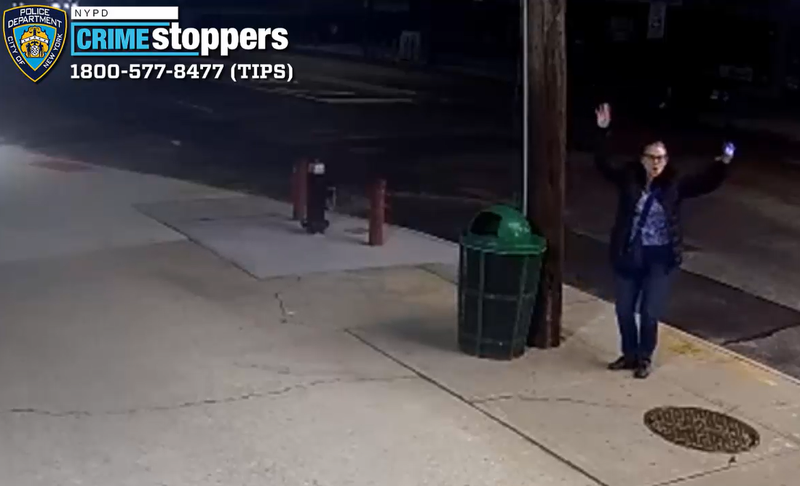 Video shows the suspect dancing on a street corner around the time of the vandalism