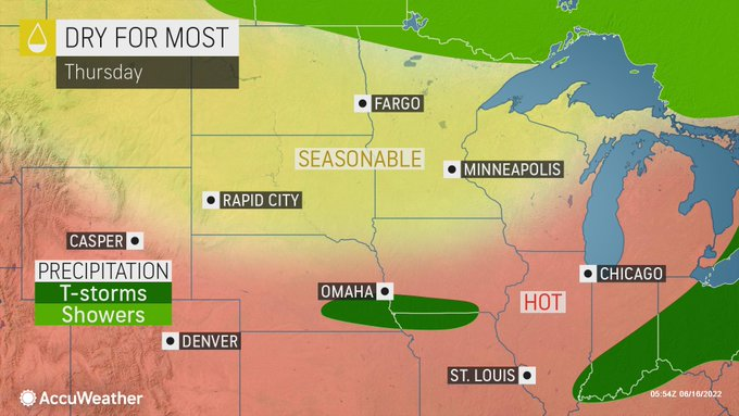 The excessive heat warning for the St. Louis region continues through Thursday afternoon