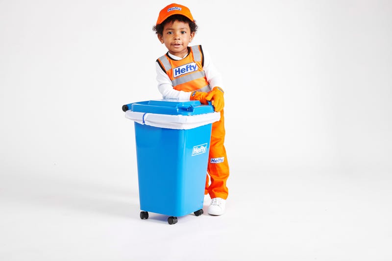 This Halloween, Hefty is honoring sanitation workers for their frontline service by creating the "Hefty Garbage Collector" Halloween costume for kids.