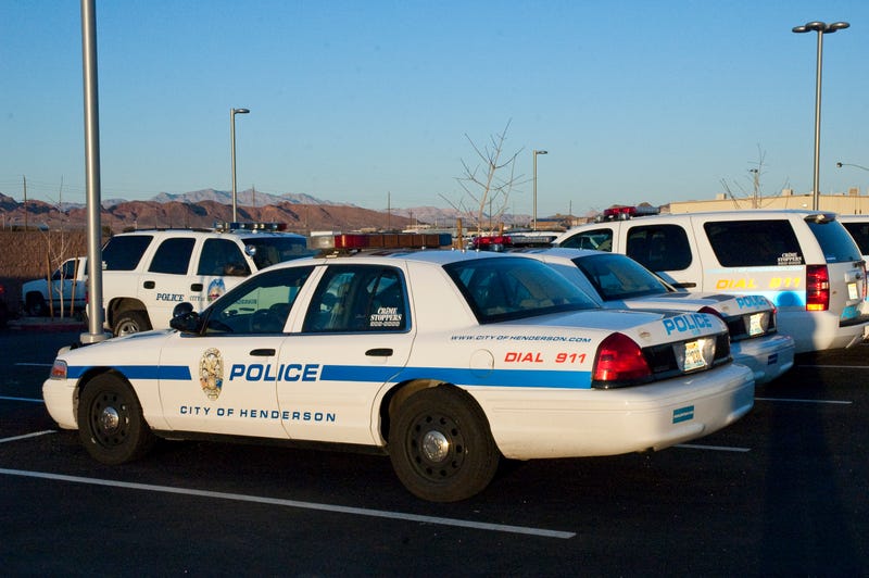 A squad car from the Henderson Police Department