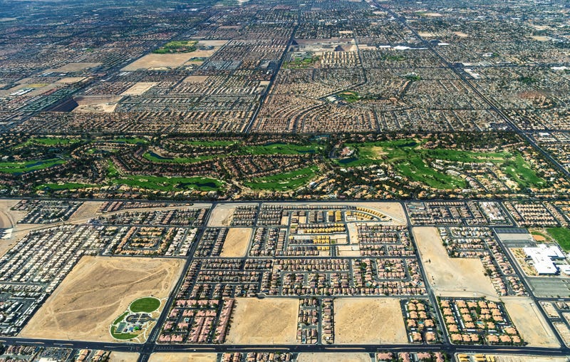 Aerial view of the City of Henderson, Nevada