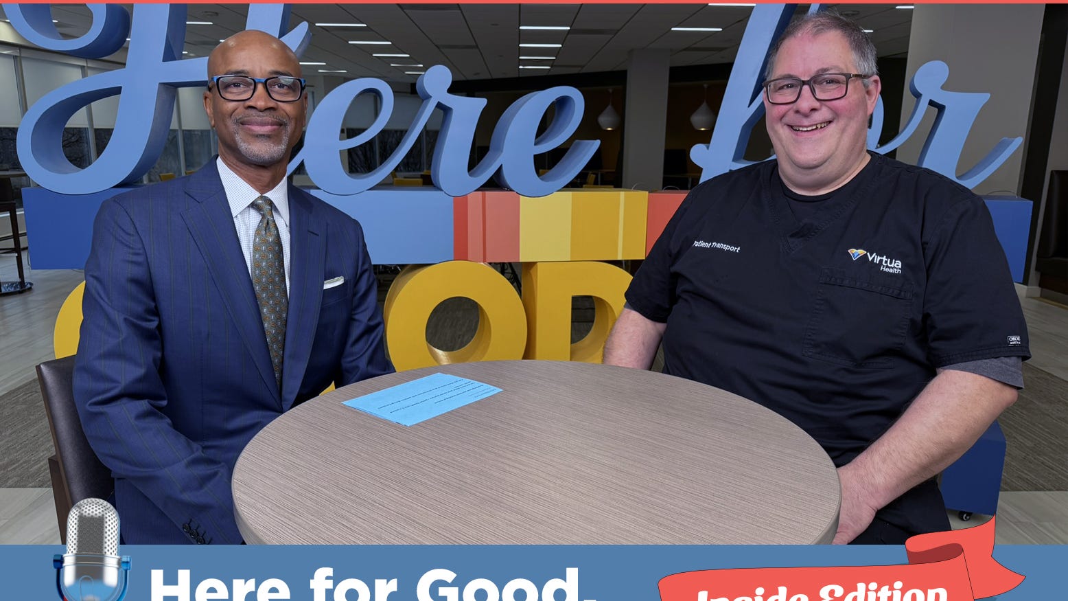 Here for Good. The Podcast “Inside Edition”| EP. 45 – Patrick Mulvenna, Lead Patient Transporter | Bee Inspired