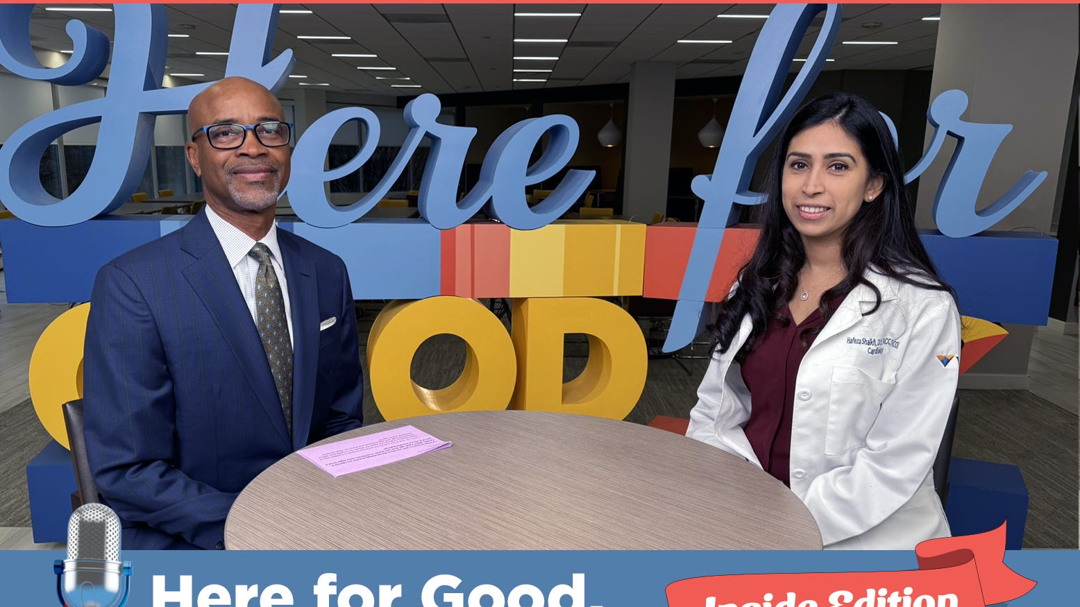 Here for Good. The Podcast “Inside Edition”| EP. 44 – Dr. Hafeza Shaikh, Cardiologist | Bee Inspired