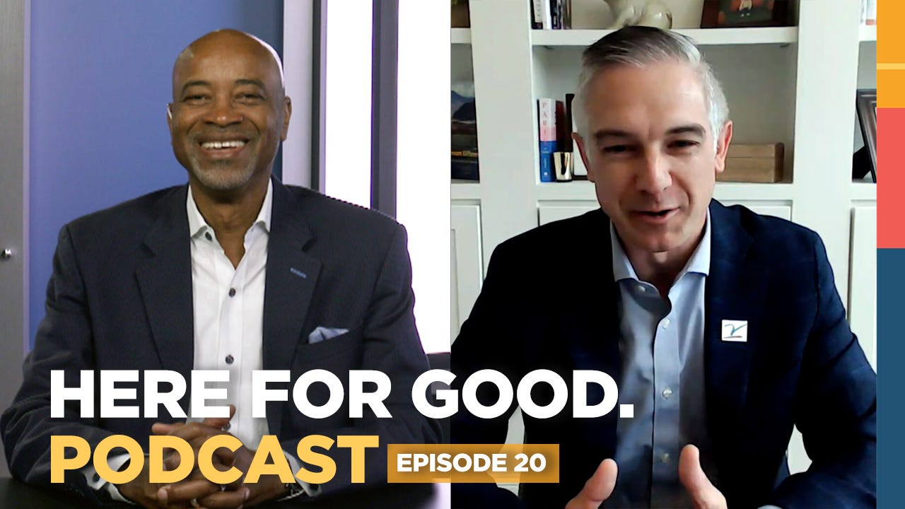 Here for Good. The Podcast | EP. 20 – Shane Jacobson, President and CEO of The V Foundation | Bee Inspired