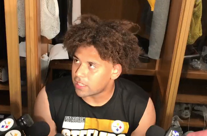 Connor Heyward speaks after OTAs