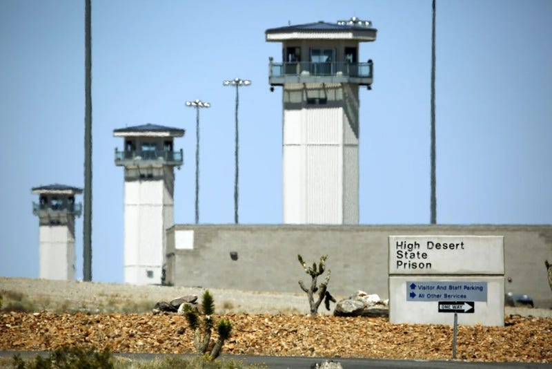 Towers are seen over the High Desert State Prison in Indian Springs, Nev., April 15, 2015.