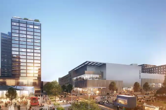 Future site of Music Venue and Parking garage