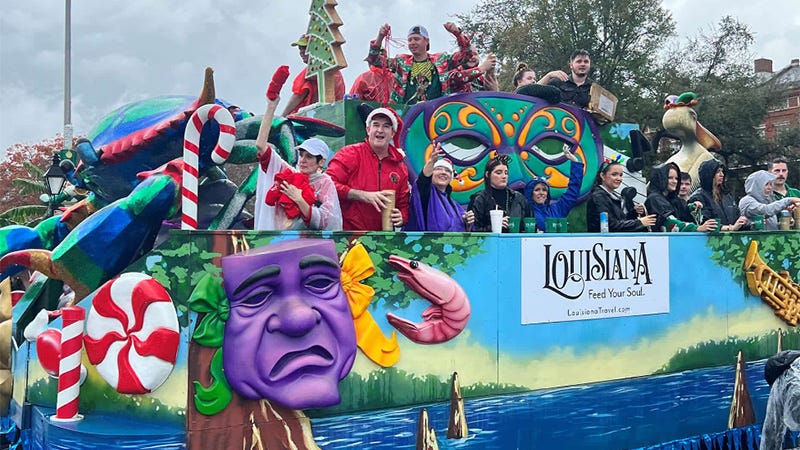 Holiday parade float