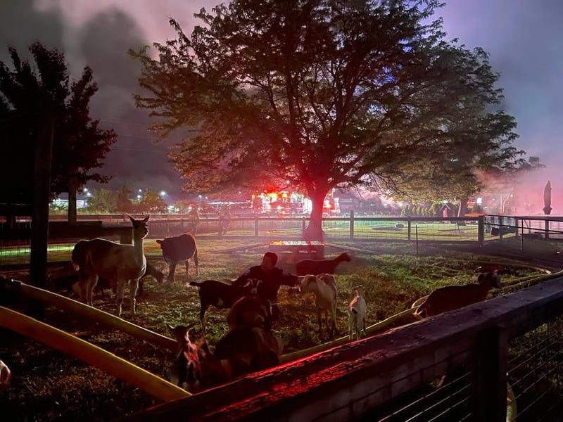 A historic building in West Michigan was destroyed early Thursday morning after a raging fire engulfed the structure in Neils' Dutch Village in Holland.