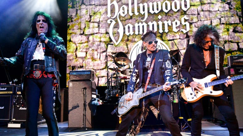 See Hollywood Vampires Cover David Bowie on 'Kimmel'