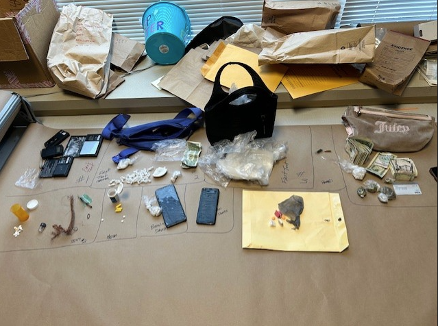 Drugs and paraphernalia recovered by Pittsburgh Police at tent encampment 