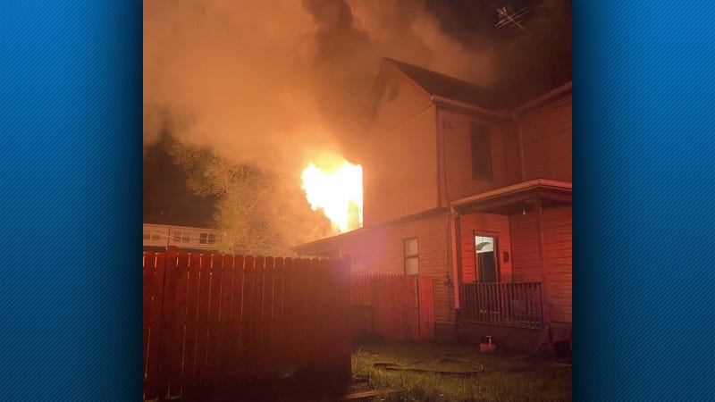 House fire in Pittsburgh's Homewood South neighborhood