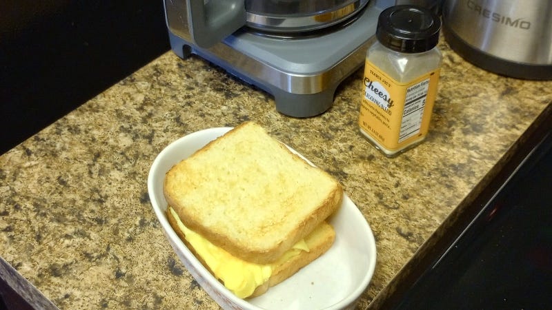 Honey Ted's egg sandwich! Honey Ted's egg sandwich! Bonus: Trader Joe's Cheesy seasoning rocks with eggs, and many other yummies!
