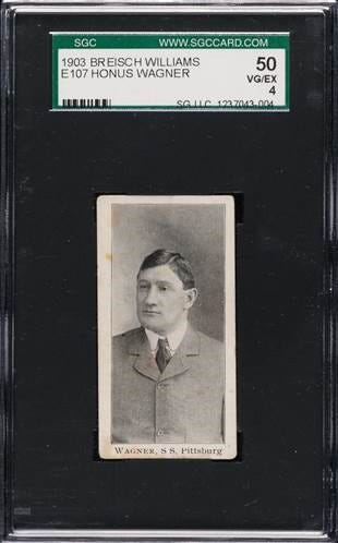1903 E107 Beisch-Williams card of Pittsburgh Pirates Hall of Fame shortstop Honus Wagner