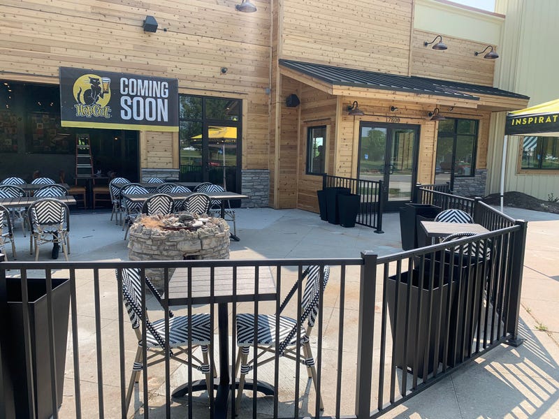Patio at HopCat Livonia location