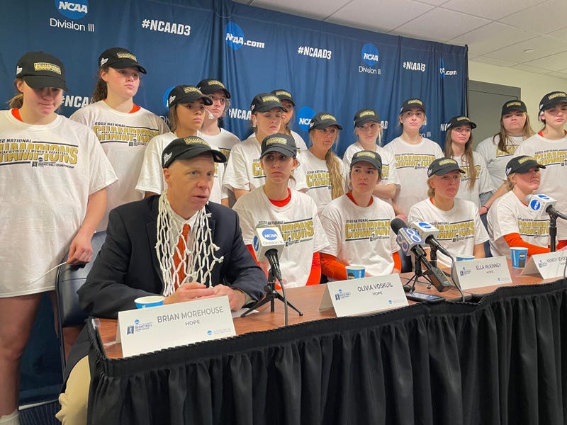 Hope at podium