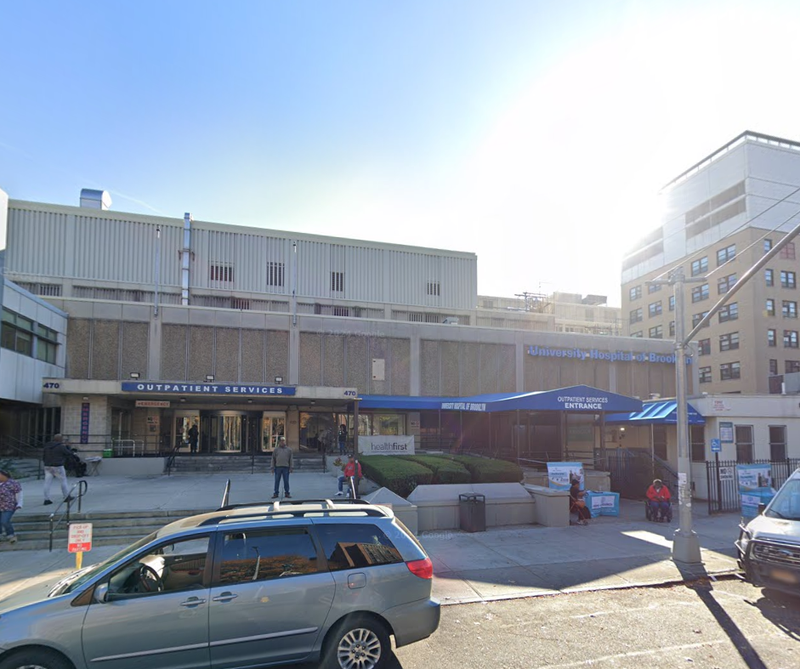 The boy was abandoned at Downstate University Hospital on Sunday morning