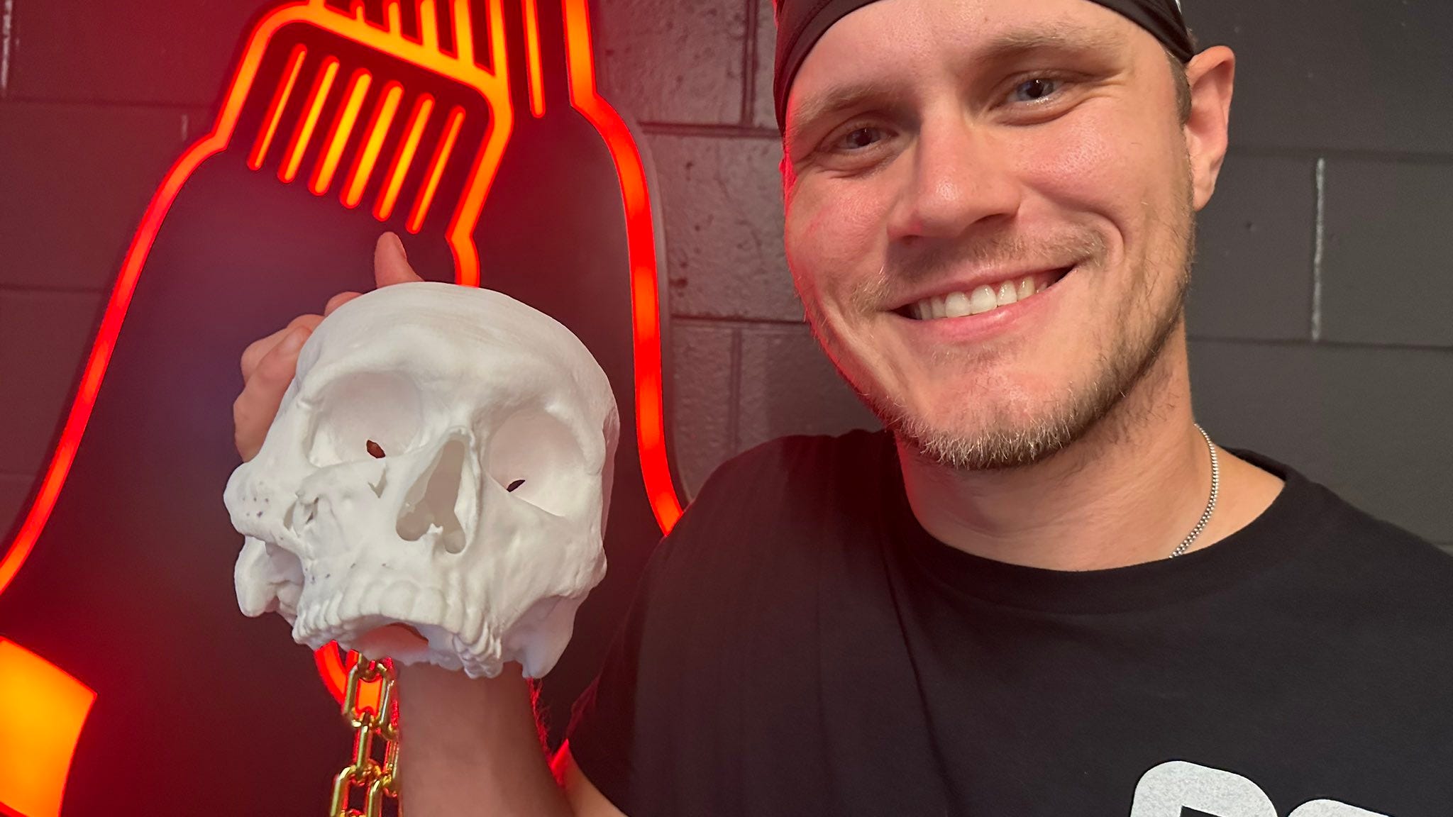 How Tanner Houck ended up with his skull on a necklace