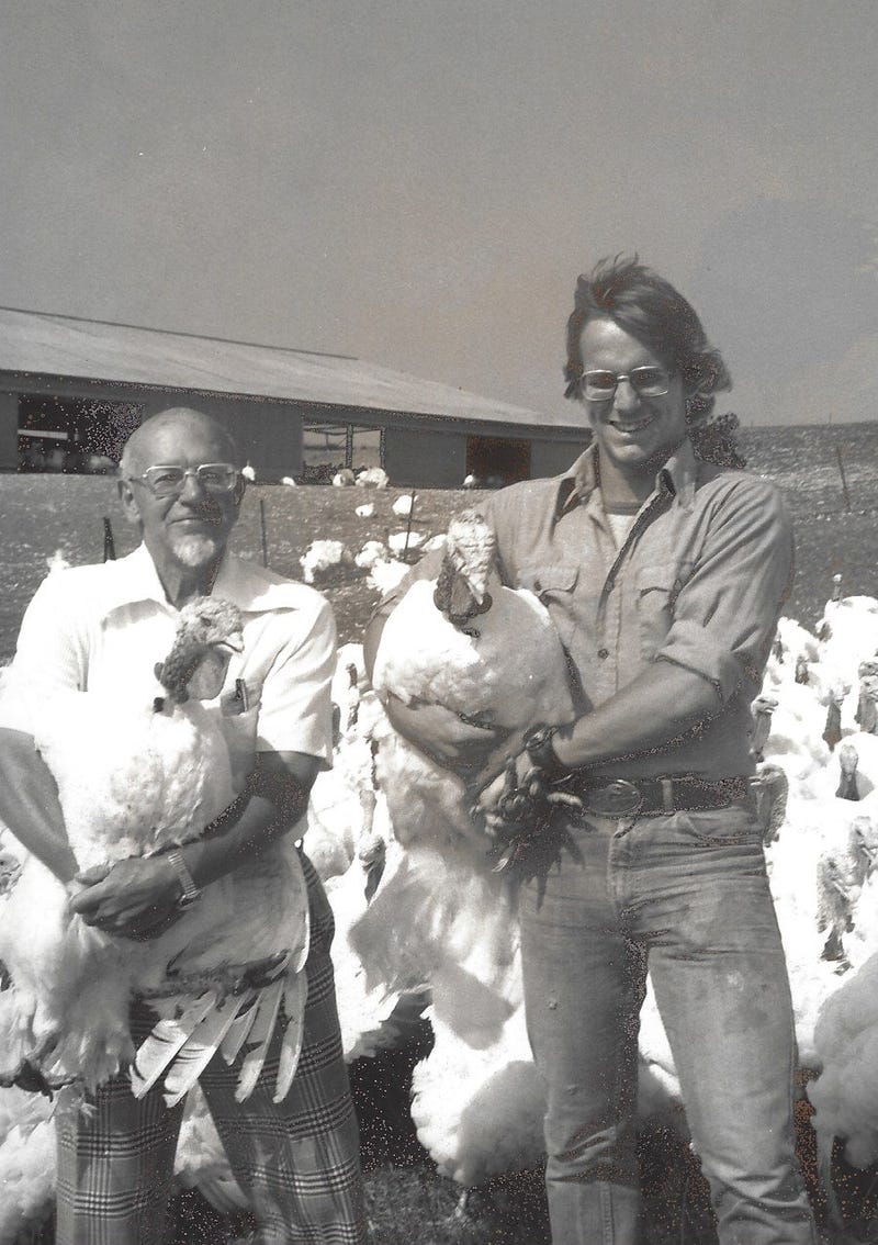 vintage photo of farm founder