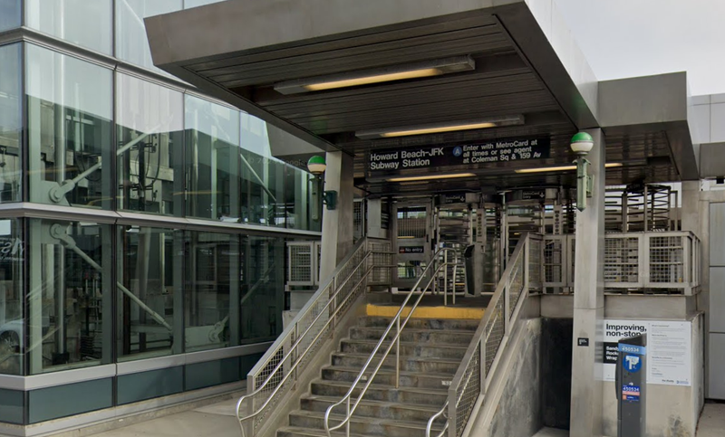 A 58-year-old woman was arrested early Thursday for allegedly assaulting an MTA employee with a walker inside a Queens subway station.