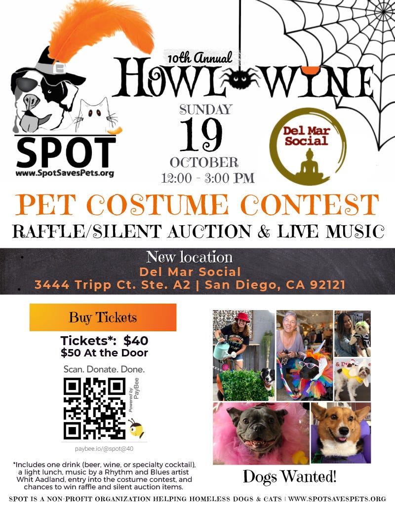 10th Annual Howl-o-Wine Event!