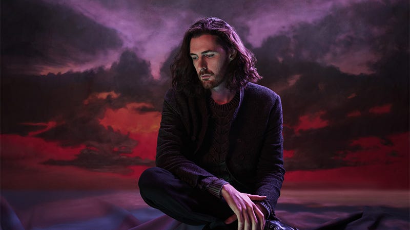 Hozier with sunset vibes background