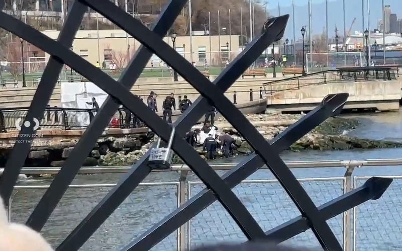 A man's body was recovered from the Hudson River on Sunday in Hoboken, and his death is being investigated as a homicide.