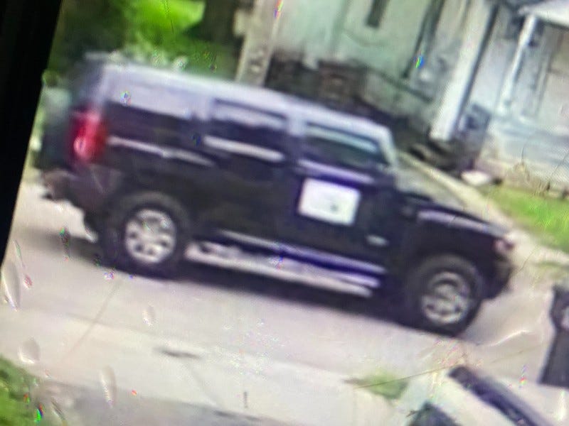 Hummer wanted in hit-and-run