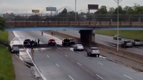 State Police: Man and woman wounded in road rage shooting on I-96