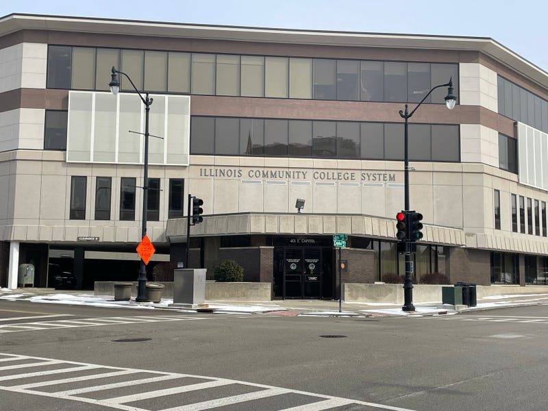 The Illinois Community College System headquarters is pictured in downtown Springfield.