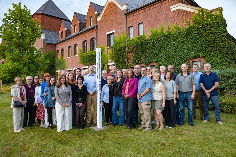 Northbrook Rotary Club and Village Leaders Unveil Peace Pole