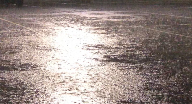 Parking lots became small ponds as the remains of Ida moved into Connecticut; a Flash Flood Watch was on statewide, 9/1/21