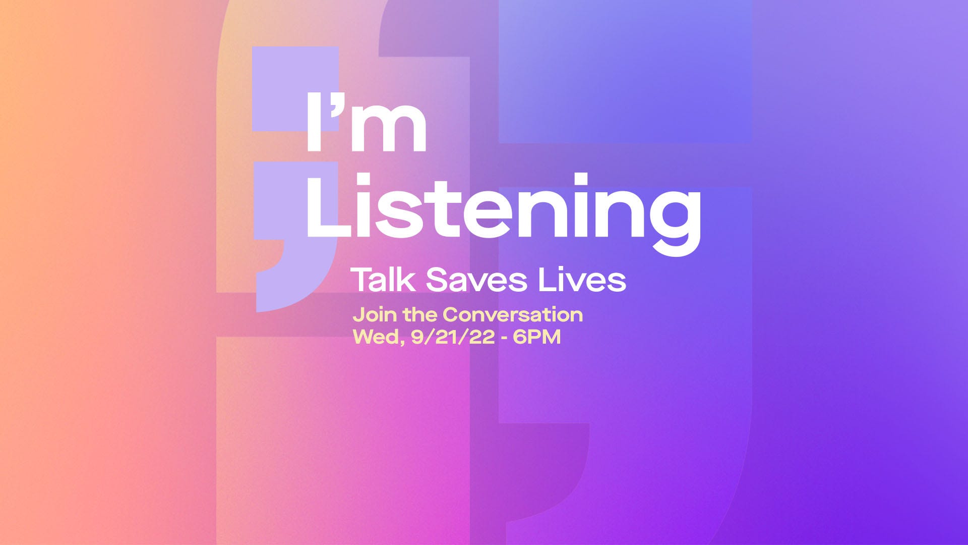 I'm Listening 2022: Artists, athletes, and experts come together for a conversation on mental health