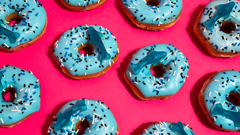 Shark themed donuts at Sheetz to celebrate Shark Week