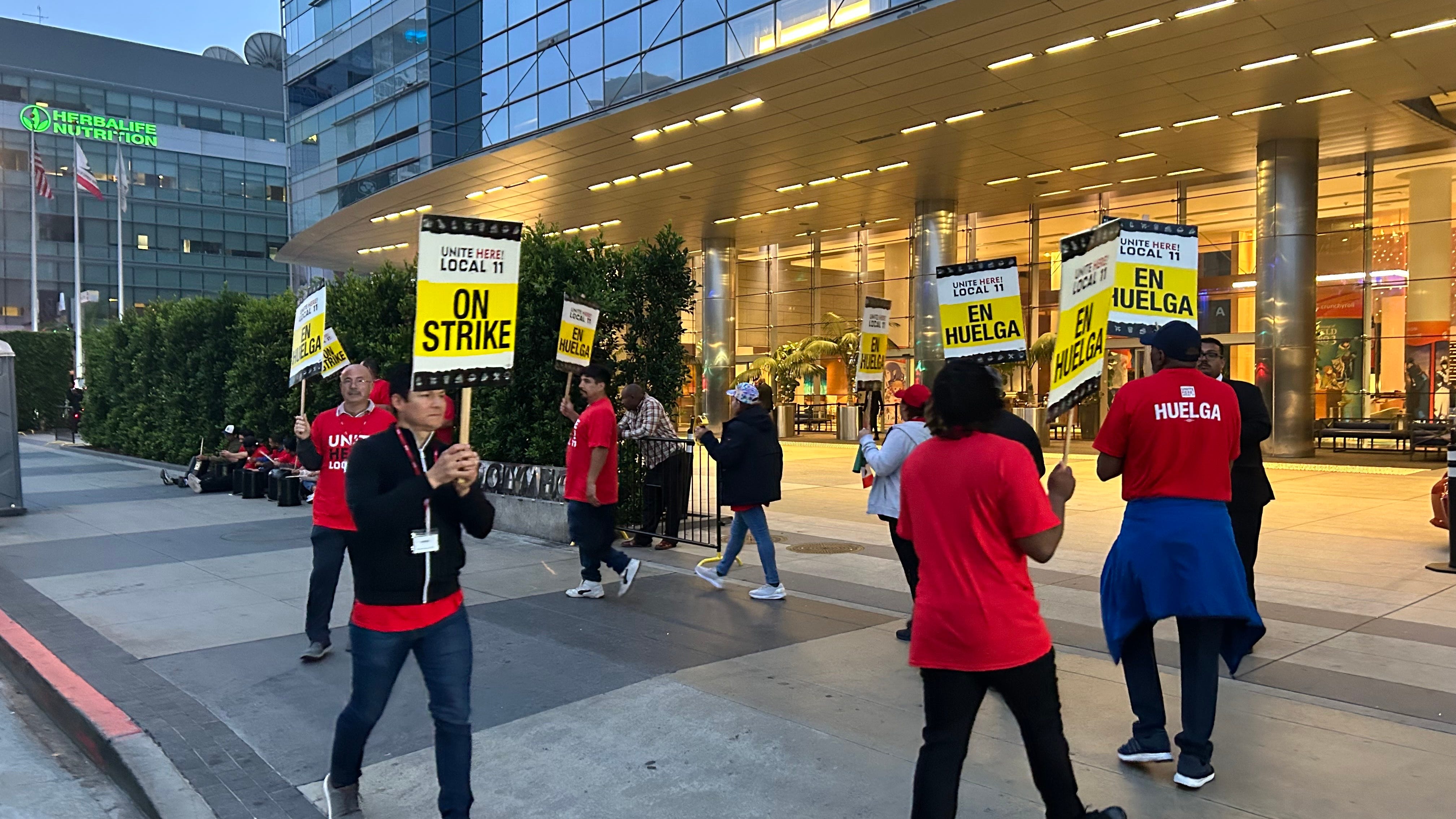 SoCal hotel workers strike for better pay and benefits