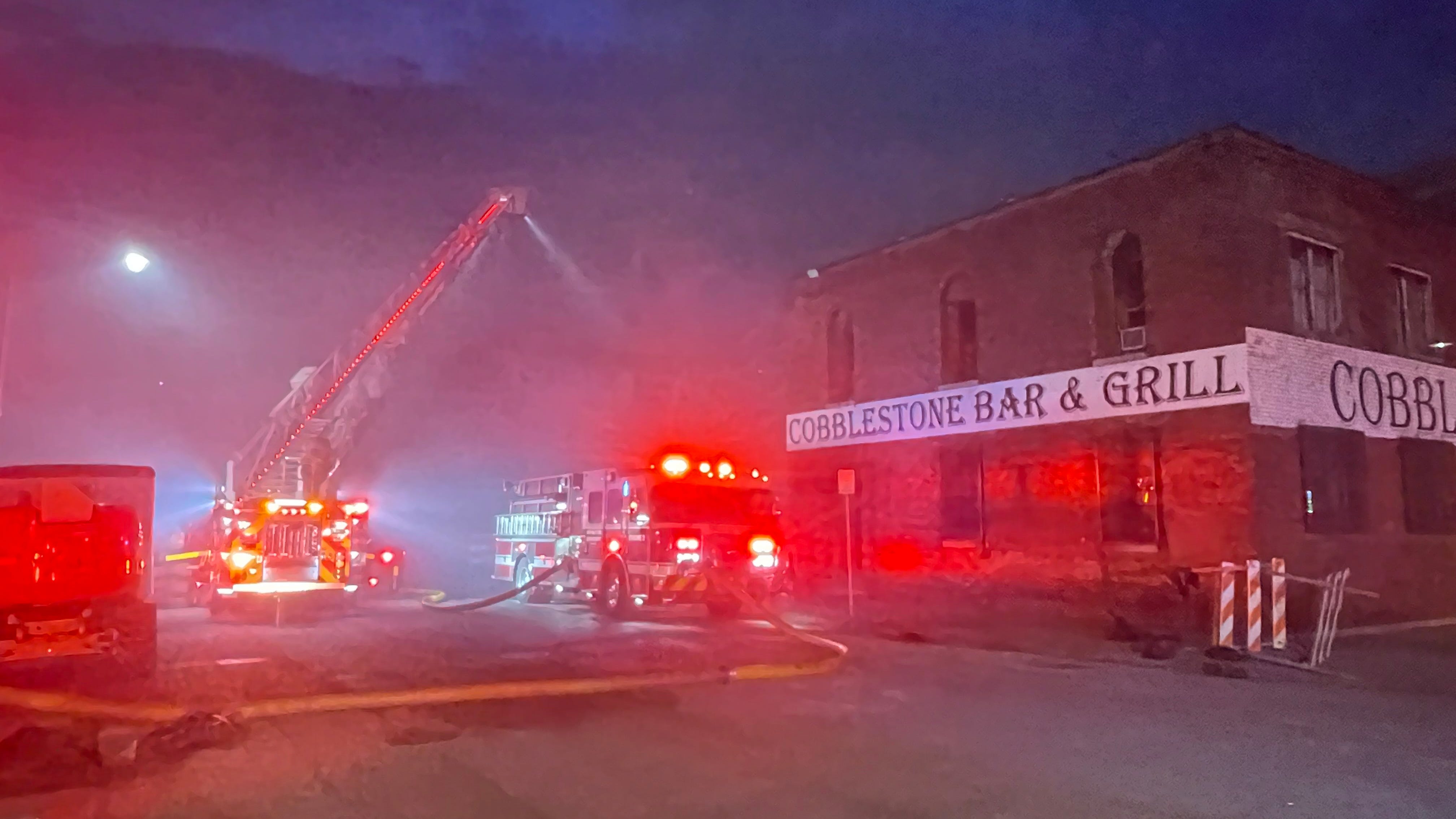 Two-alarm fire destroys building in dispute in Buffalo's Cobblestone neighborhood