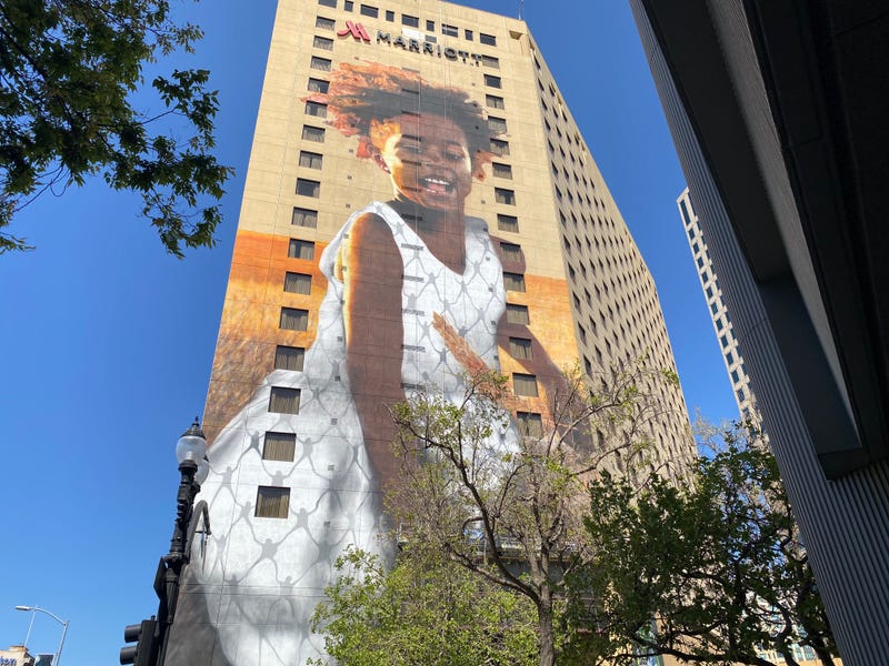 "The Child" gets its official dedication on Friday in downtown Oakland.