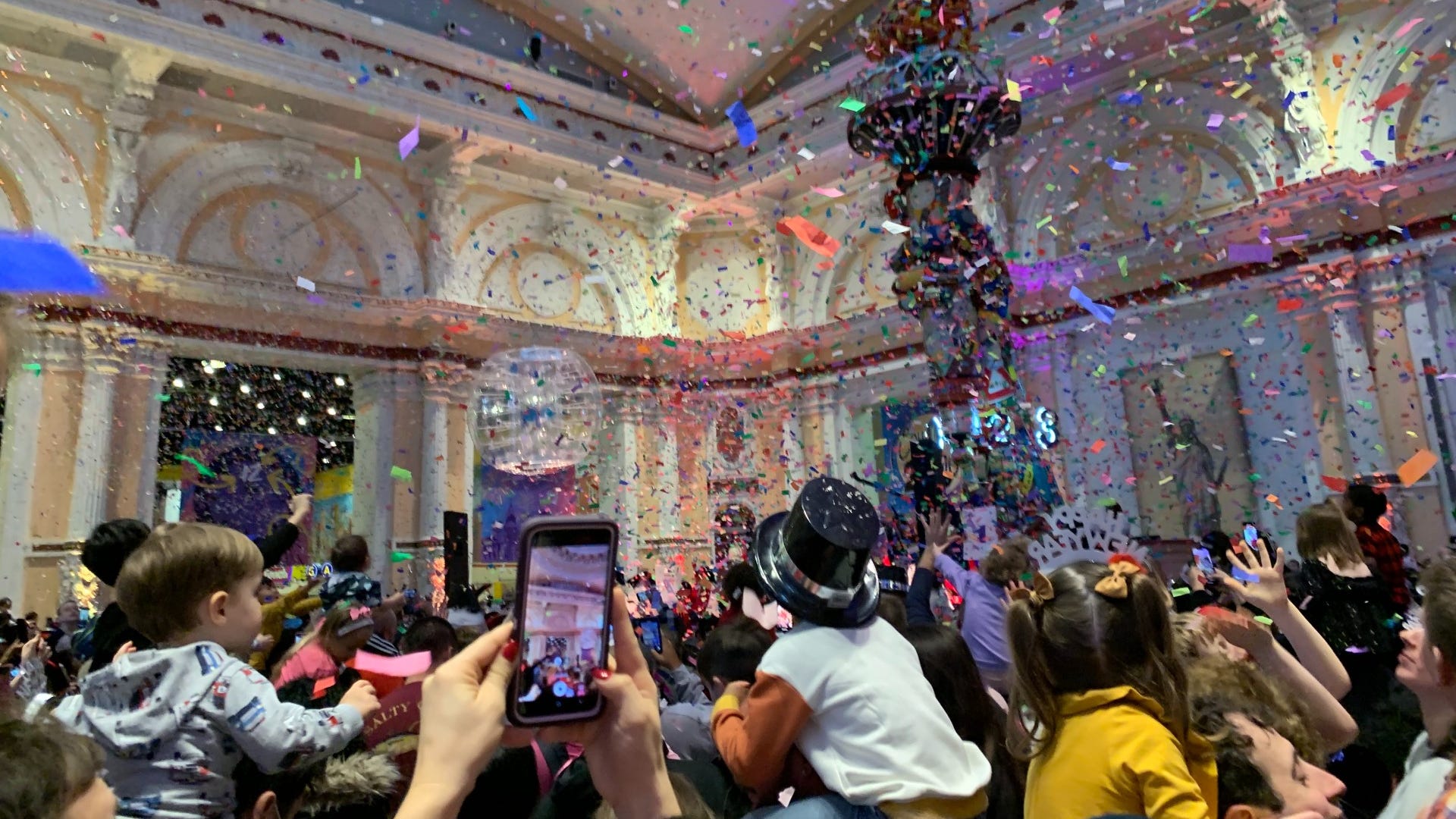 Kids, parents enjoy early countdown to new year at Please Touch Museum