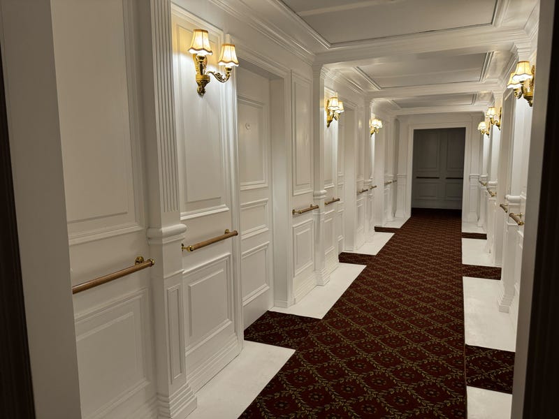 corridor with carpet